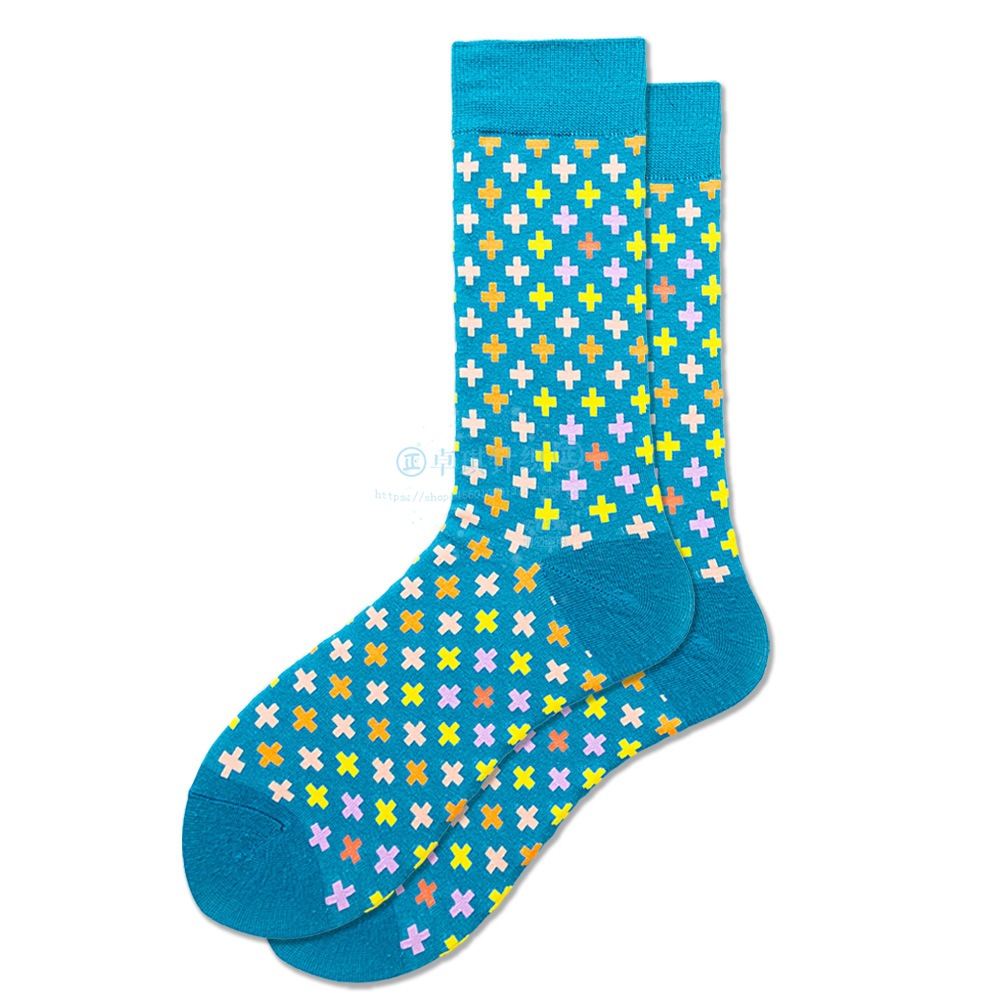 British Style Diamond Gradient Happy Socks Men